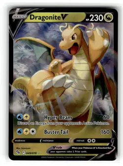 Dragonite V Ultra Rare Pokemon GO 049/078 NM - Image 1