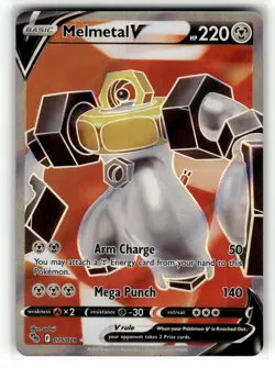 Melmetal V (Full Art) Ultra Rare Pokemon GO 075/078 NM - Image 1