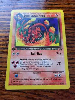 PL 1st Edition Dark Charmeleon Non Holo WOTC Pokemon Card 32/82 Rocket Set - Image 1