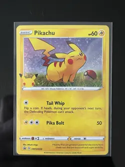 Pokemon Pikachu SWSH: Sword & Shield Promo Basic 60 HP Holo SWSH039 English - Image 1