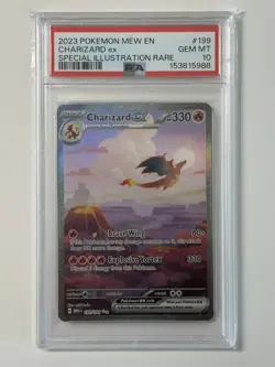 Pokemon Charizard ex 199/165 SIR Scarlet & Violet 151 PSA 10 - NEW CERT - Image 1