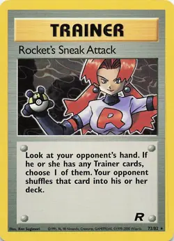 Pokemon TCG— Rocket's Sneak Attack 72/82 Team Rocket -REGULAR - WOTC 2000 - Image 1