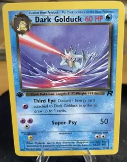 Pokemon TCG 1st Edition Dark GOLDUCK Team Rocket 37/82 - Image 1
