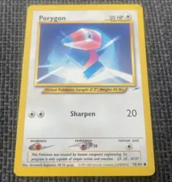 Pokemon Porygon 78/105 N4 Neo Destiny Unlimited LP - Image 1