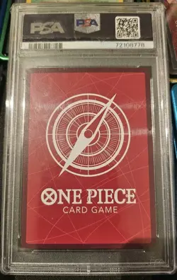 One Piece OP01-003 Monkey D Luffy Pre-Errata Alternate Art Leader PSA 10 2022 - Image 4