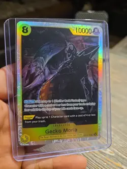 Gecko Moria Foil OP14-104 The Azure Sea's Seven One Piece English NM-Mint - Image 3