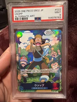 PSA 9 Usopp EB-02 Alternate Art #022 Japanese One Piece Card - Image 1