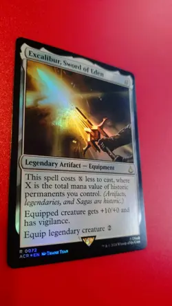 MTG Magic the Gathering Assassin's Creed Excalibur Sword of Eden Rare FOIL 72 NM - Image 1