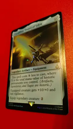 MTG Magic the Gathering Assassin's Creed Excalibur Sword of Eden Rare FOIL 72 NM - Image 2