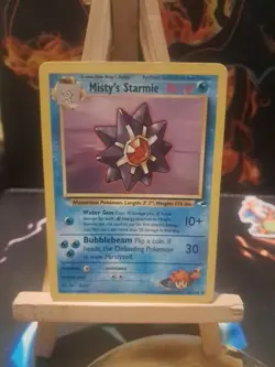 Pokemon Card Mistys Starmie 56/132 Gym Heroes, Vintage Wizards TCG LP - Image 1