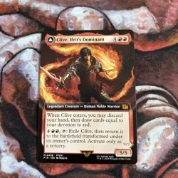 Clive, Ifrit's Dominant (Borderless) (0458) Final Fantasy MTG - NM non-foil - Image 1