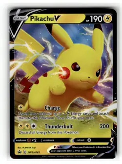 Pikachu V - Promo SWSH: Sword & Shield Promo Cards SWSH061 NM - Image 1