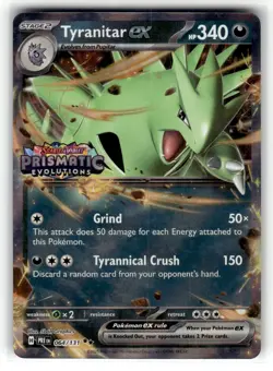 Tyranitar ex (Prismatic Evolutions Stamp) Double Rare Miscellaneous Cards & Prod - Image 1