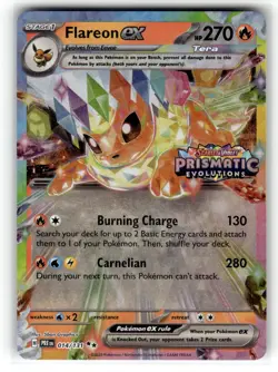 Flareon ex - (Prismatic Evolutions Stamp) Promo Miscellaneous Cards & Products - Image 1