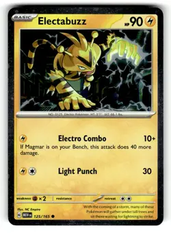 Electabuzz - (Cosmos Holo) Promo Miscellaneous Cards & Products 125/165 LP - Image 1