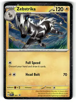 Zebstrika - (Cosmos Holo) Holo Rare SV: Scarlet & Violet Promo Cards 201 LP - Image 1