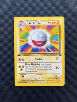 Electrode 18/64 1st Edition - Base Set Error Card Misprint (HP) - Image 1