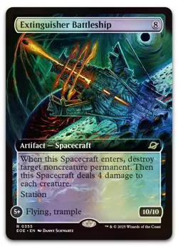 Extinguisher Battleship (Extended Art) #355 (Foil) NM Edge of Eternities - Image 1