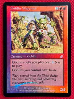 MTG Foil 1X Goblin Warchief X1 Scourge Magic - NM - Image 1