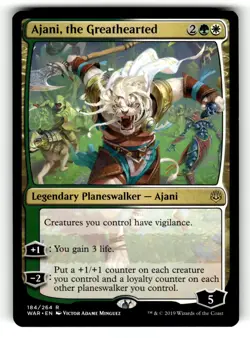 Ajani, the Greathearted R War of the Spark 184 NM - Image 1