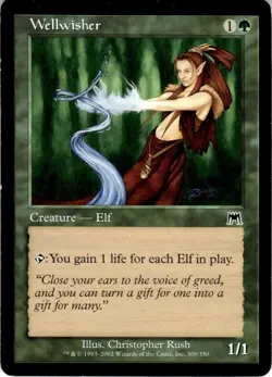 4x Playset MTG Played English 2002 Magic The Gathering Onslaught Wellwisher - Image 1