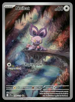 Pokemon Cards Noibat 169/159 Journey Together Illustration Rare NM - Image 1