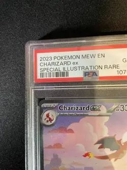 2023 POKEMON MEW EN-151 SPECIAL ILLUSTRATION RARE #199 CHARIZARD EX PSA 10 - Image 2