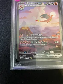 2023 POKEMON MEW EN-151 SPECIAL ILLUSTRATION RARE #199 CHARIZARD EX PSA 10 - Image 4