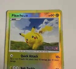 Pikachu 70/100 Platinum Stamped Reverse Holo Pokemon TCG Card HP - Image 3