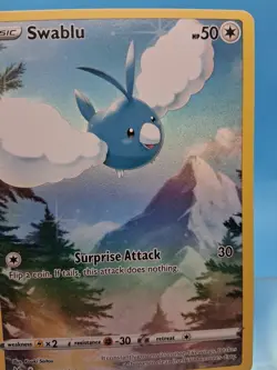 Pokemon TCG Swablu GG27/GG70 Crown Zenith: Galarian Gallery Holo Near Mint NM - Image 3