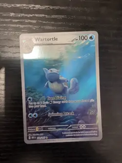 Pokemon TCG Wartortle Scarlet Violet-151 171/165 Holo Illustration Rare - Image 1