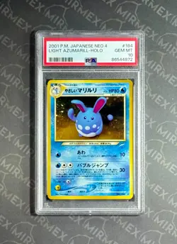 Pokemon PSA 10 Light Azumarill #184 Holo Neo 4 Destiny 2001 Japanese - Image 2