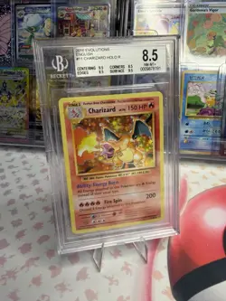 POKEMON CHARIZARD HOLO 11/108 2016 XY EVOLUTIONS BECKETT GRADE 8.5 - Image 1