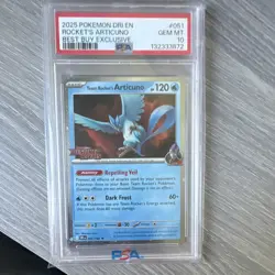 Pokemon Team Rocket's Articuno PSA 10 Destined Rivals Promo Holo 051/182 English - Image 1