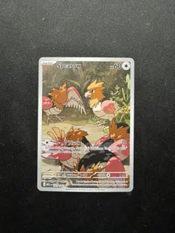 Pokemon TCG Spearow Illustration Rare Mega Evolution Card 151/132 Mint - Image 1