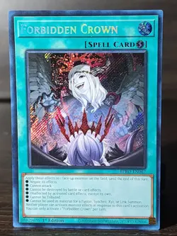 Yugioh Forbidden Crown BPRO-EN067 Secret Rare 1st Edition NM - Image 1