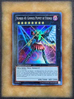 Yugioh Number 40: Gimmick Puppet of Strings CT10-EN011 Super Rare NM - Image 1