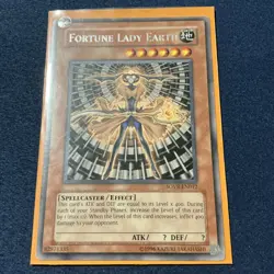 Yu-Gi-Oh! TCG Fortune Lady Earth Stardust Overdrive SOVR-EN012 Unlimited Rare NM - Image 1
