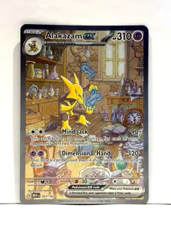 Alakazam ex 201/165 SIR Scarlet & Violet 151 Pokemon Card TCG NM - Image 1