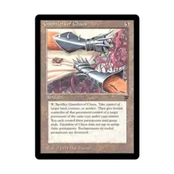WOTC MtG Legends Gauntlets of Chaos (R) VG - Image 1