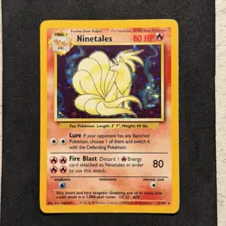 Ninetales 12/102 Pokemon Card TCG Base Set Unlimited Holo Rare - Image 2