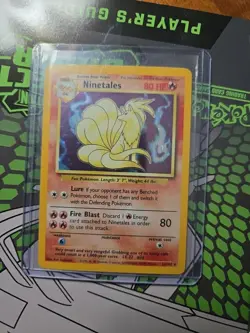 Ninetales 12/102 Holo Rare Raw Pokemon Unlimited Base Set Card LP (#12) - Image 2