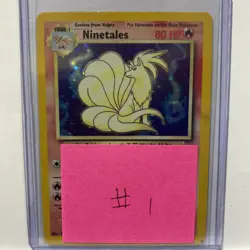Pokemon TCG Ninetales Base Set 12/102 Holo Unlimited Holo Rare (1) - Image 3