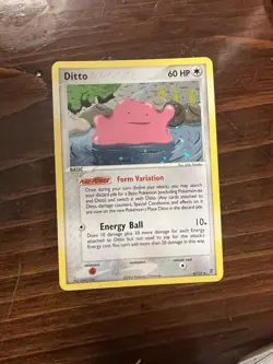 Pokemon TCG Ditto Card 4/112 FireRed & LeafGreen Holo LP - Image 1