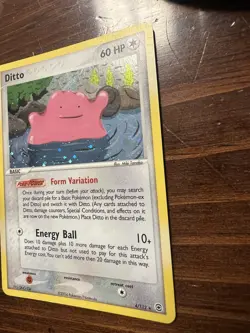 Pokemon TCG Ditto Card 4/112 FireRed & LeafGreen Holo LP - Image 3