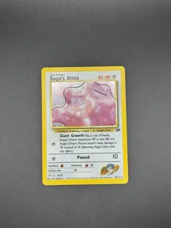 Pokemon Cards Koga’s Ditto 10/132 Gym Challenge Holo - Image 1