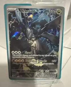 N’s Zekrom 031 Black Star Promo Pokemon TCG Card Near Mint Condition Rare - Image 1