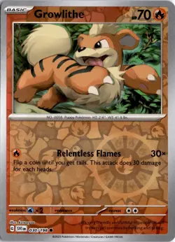 Growlithe - 030/198 SV01: Scarlet & Violet Base Set Pokemon Card TCG - Image 1