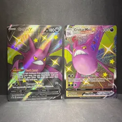 Crobat V & Crobat VMAX Promos SWSH098 SWSH099 Pokemon Cards NM - Image 1