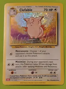 Clefable 014/034 Trading Card Game Classic Holo - Image 1